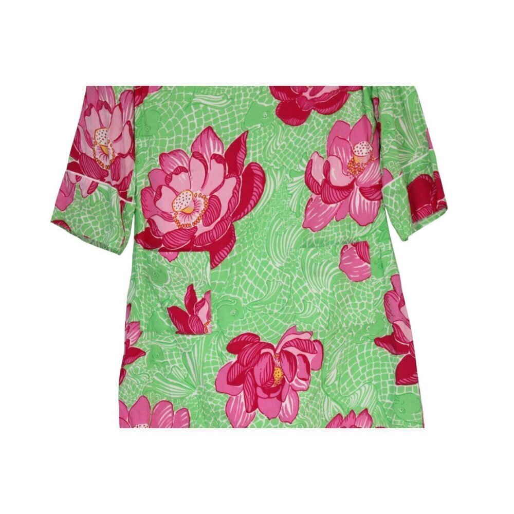 NWT Lilly Pulitzer Lyla Dress Size 6 Novelty Print Floral Resortwear Tropical - Picture 3 of 13